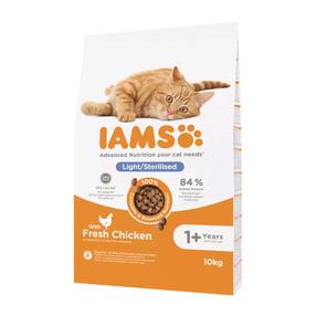 Kuiv kassitoit IAMS For Vitality Sterilized, kanaliha, 10 kg