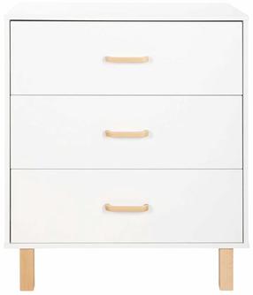 Vaikiška komoda LittleSky Laura, ruda sp./balta sp., 45 cm x 81 cm x 95 cm