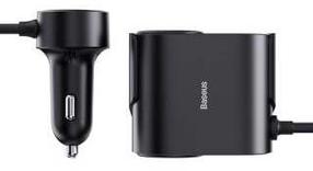 Adapter Baseus High Efficiency Pro 1-for-2, USB-C/USB-A, must v., 30 W