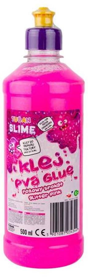 Līme Tuban PVA Glitter Glue TU 3434, rozā krās.