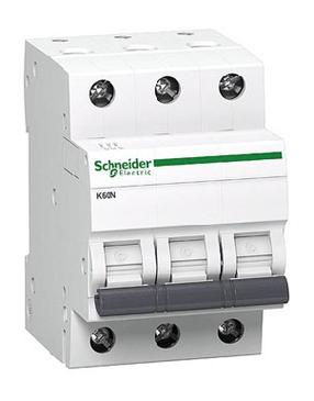 Автоматический переключатель Schneider Electric K60N, 3P, C, 6kA, 40 а