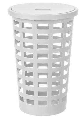 Pesukast Plast Team, 54 l, valge v., 42.6 cm x 42.6 cm x 63.2 cm