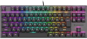 Laidinė žaidimų klaviatūra Genesis Thor 303 TKL RGB Outemu Red, EN, juoda sp.