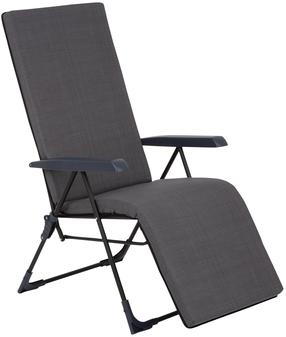 Lauko kėdė Patio Barletta Plus Black Edition H024-07PB, juoda sp./grafito sp., 81 cm x 59 cm x 104 cm