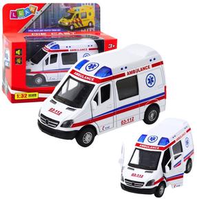  Mängu kiirabiauto Lean Toys City Rescuers, 1:32, valge v.