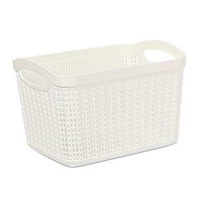 Daiktadėžė Ucsan Plastik 8691459013093, balta sp., 21 x 13.8 x 16.8 cm