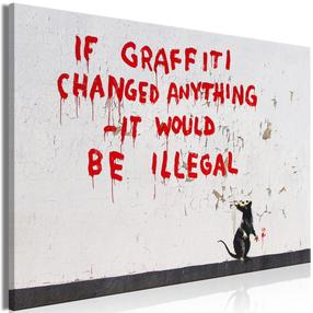 Reproduktsioon Artgeist Quotes Graffiti MDF02, 30 cm x 20 cm