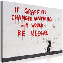 Reprodukcija Artgeist Quotes Graffiti MDF02, 30 cm x 20 cm