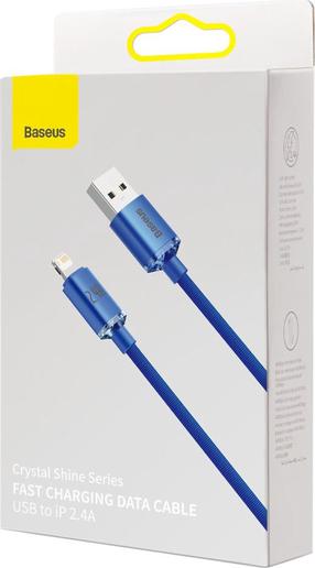 Vads Baseus CAJY000003, Lightning/USB Type A, 120 cm, zila krās., 20 W