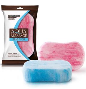 Dušo kempinė Aqua Massage Bath Sof, (spalva/dizainas parenkami atsitiktine tvarka)