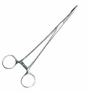 Плоскогубцы Jaxon Curved Foreceps 1330029, 23 см, серебристый цв.