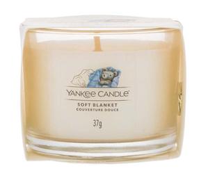 Žvakė, aromatinė Yankee Candle Soft Blanket, 7 - 10 h, 37 g, balta sp.