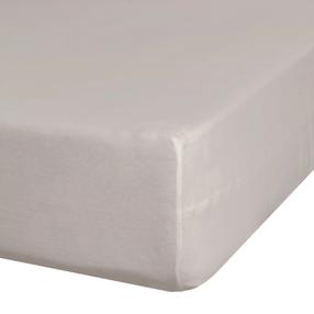 Paklodė Design 91 Jersey, tamsaus smėlio spalva, 100 x 200 cm, su guma