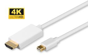 Kaabel MicroConnect MDPHDMI1-4K Mini DisplayPort, HDMI, 1 m, valge v.