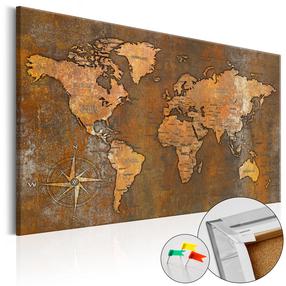 Kamštinė reprodukcija Artgeist Rusty World, k-a-0059-p-b, 60 cm x 40 cm