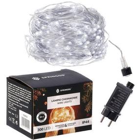 Lempučių girlianda Springos 5907719414515, 30 m, balta sp., 300 LED