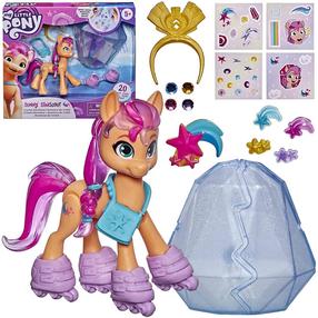Žaislinė figūrėlė, su priedais Hasbro My Little Pony Sunny Starscout Crystal Adventure, 8 cm, įvairių spalvų