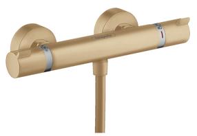 Термостатический смеситель для душа Hansgrohe Ecostat Comfort Brushed, бронзовый цв.