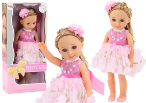 Кукла с аксессуарами Lean Toys Pretty Girl 18173, 38 см, розовый цв.