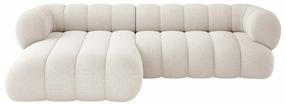 Kampinė sofa Cosmopolitan Design Koge Eden 2 Pearl, šviesiai smėlinė, kairinė, 165 x 270 cm x 70 cm