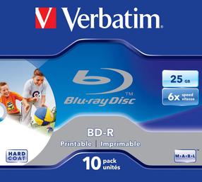 Записываемый компакт-диск Verbatim BD-R, 25 GB