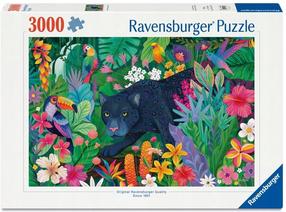Пазл Ravensburger Panther In The Blooming Jungle, 80 см x 121 см, 3000 шт., многоцветный