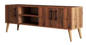 TV staliukas Kalune Design Exxen 1582, riešuto sp., 150 cm x 34 cm x 52 cm