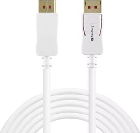 Кабель Sandberg 8K60Hz 509-15 DisplayPort 1.4, DisplayPort 1.4, 2 м, белый цв.
