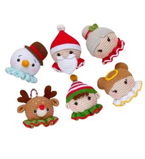 Kūrybos rinkinys, nėrimo rinkinys Christmas, įvairių spalvų
