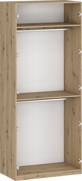 Skapis Flex K4, ozola krās., 100 cm x 54 cm x 238 cm