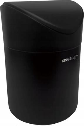 Šiukšliadėžė KingHoff KH-1813, juoda sp., 1.8 l, 33 cm x 17 cm