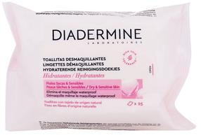 Makiažo valymo šluostė Diadermine Hydrating Moisturizing, 25 vnt.