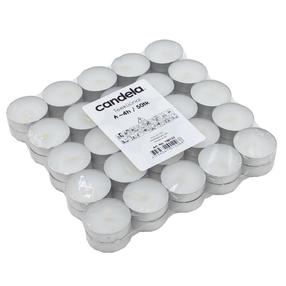 Küünal, teeküünal Candela, 4 h, 50 tk, valge v.