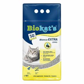 Kačių kraikas Biokat's Bianco Extra, organinis (sušokantis), 10 l