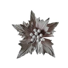 Mākslīgie ziedi Christmas Touch, pelēka krās., 25 cm