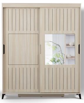 Skapis Kalune Design Pasific Home Fuga 150, ozola krās., 150 cm x 60 cm x 216 cm, ar spoguli