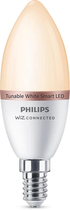 Išmanioji lemputė Philips Wiz LED, C37, 2700 - 6500 °K, E14, 4.9 W, 470 lm