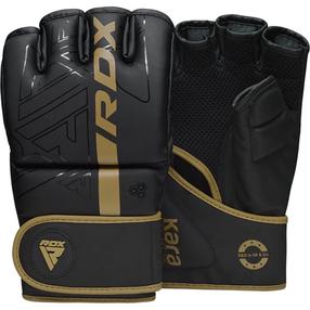 MMA cimdi RDX Grappling F6 Matte GGR-F6MGL-L, zelta krās./melna krās., L