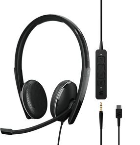 Juhtmega kõrvaklapid EPOS Sennheiser Adapt 165 USB-C II 1000920, must v.