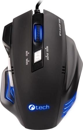 Juhtmega mänguhiir C-Tech GM-01, must v.