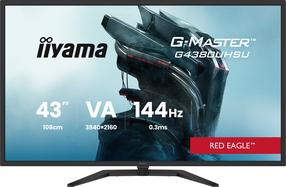 Monitors Iiyama G-Master G4380UHSU-B2 Red Eagle, VA, 144 Hz, 4K UHD, 42.5"