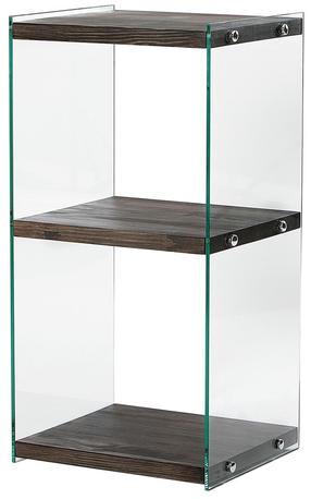 Pastatoma lentyna Kalune Design Aqua 2, skaidri sp./ruda sp., 80 cm x 40 cm x 35 cm