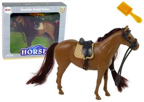 Žaislinė figūrėlė Lean Toys Horse, 16 cm, ruda sp.
