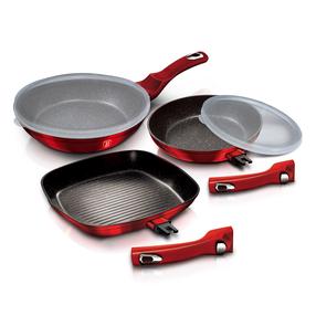 Keptuvių komplektas Berlinger Haus Metallic Line BH/6796, aliuminis