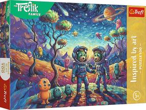 Pusle Trefl Inspired By Art Treflik Family Space Fantasies 16562, 27.5 cm x 41 cm, 100 tk, mitmevärviline