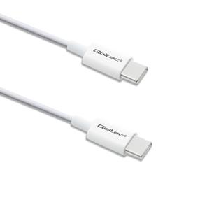 Kaabel Qoltec 52360 USB Type-C, USB Type C, 1.5 m, valge v.