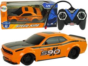 Rc automobilis Lean Toys 10236, 1:24, juoda sp./oranžinė sp.