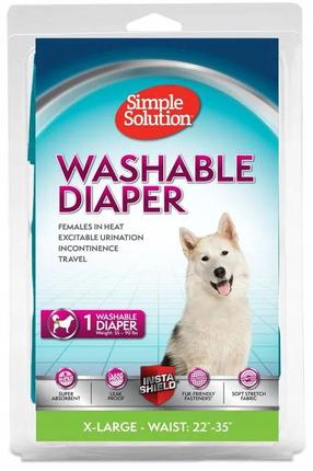 Autiņi suņiem Simple Solution Washable, XL zila krās.