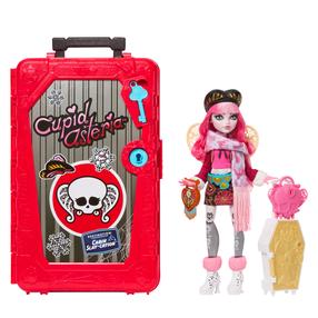 Lelle ar aksesuāriem Mattel Monster High Skulltimate Secrets Cabin Slay-Cation Cupid Asteria JMG66, 28 cm, sarkana krās.