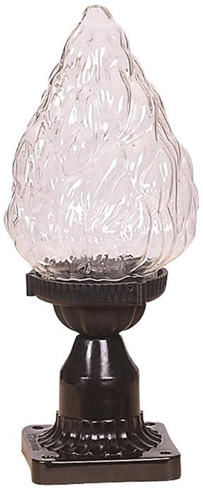 Pastatomas lauko šviestuvas Opviq BSU-68191-BSY-M1-B, 60W, E27, IP65, juoda sp., 15 cm x 35 cm